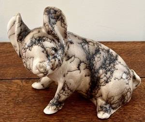 lot 57H image: V. Vail Navajo Horsehair Pottery Pig Figurine
