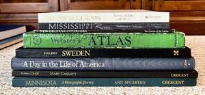 lot 133H image: Websters Atlas - Assorted Coffee Table Books (Lot of 7)