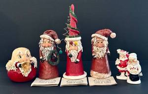 lot 297H image: Assorted Collectible Santa Figurines
