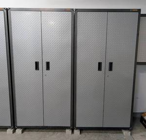 lot 4 image: G - Gladiator by Whirlpool Garage Storage Cabinets - 2-Unit Pair, 36 in W x 18 in D x 72 in H