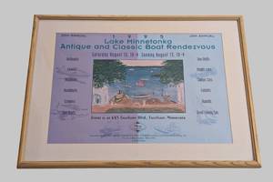 lot 70 image: LB - Lake Minnetonka Antique & Classic Boat Rendezvous Framed Print