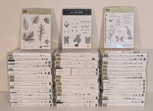 lot 105 image: LS - Stampin Up Stamp Sets Bundle - 48-Pack (Photopolymer & Cling) Sale-A-Bration
