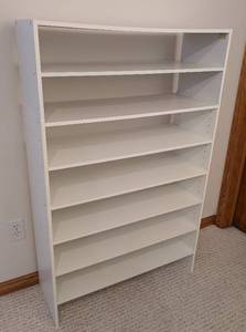lot 111 image: LLR - White Stackable Storage Shelves