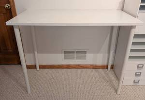 lot 114 image: LLR - IKEA HISSMON Desk - White
