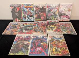 lot 144 image: LS - Continuity Comics Lot Ms Mystic, Armor, Rise of Magic, Megalith, Samuree