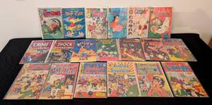 lot 146 image: LS - Vintage Comics Lot - Archie, Harvey, Little Lulu, Casper, Uncle Scrooge & More
