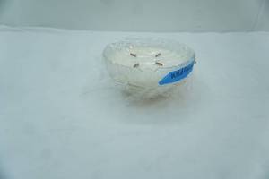 lot 188 image: Vintage Crystal Dish wWildflower Scented Candle. 3.5tall by 6.5 diameter