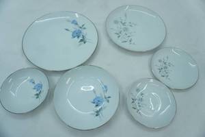 lot 242 image: 2 Sets of Silver-Rimmed Fine China Sets