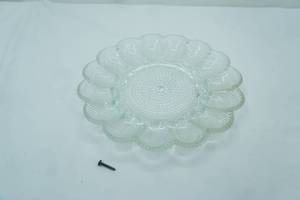 lot 57 image: vintage deviled egg plate