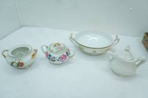 lot 79 image: Ironstone and Fine China Covered dishes and Casserole (no lid) Nippon and More