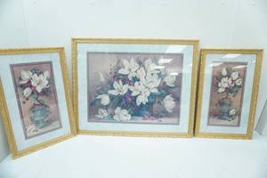 lot 177 image: Vintage Home Interiors Barbara Mock Framed Print Set