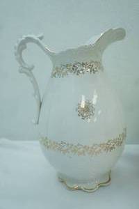 lot 227 image: Vintage Homer Laughlin Victorian Vanity Pitcher wgold gild