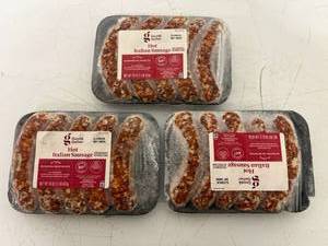 lot 334 image: I. 3x 16oz Hot Italian Sausage