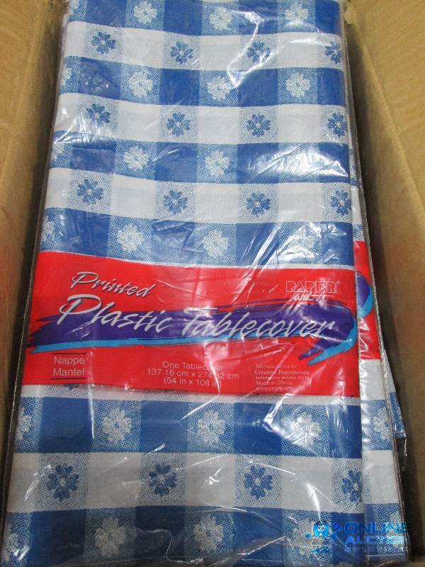 54X108 PLASTIC TABLE COVERS