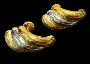 Charles Garnier Paris 18K Two-Tone Earrings