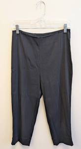 lot 18MP image: Cheap & Chic by Moschino Black Side Zip Cropped Pants - Size 12