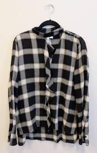 lot 22CH image: Derek Lam 10 Crosby Plaid WoolViscose Blouse - Size 8