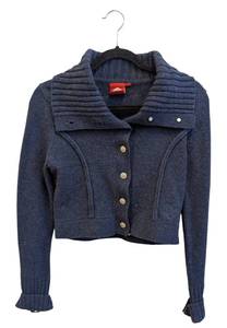 lot 42MP image: Oilily Cropped Blue Wool Sweater - Size M