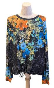 lot 63SC image: Johnny Was Active Womens Floral Print Shirt - Size Large