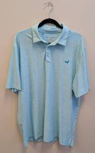 lot 70MD image: Under Armour HeatGear Polo - Mens XL - Light Blue Heather - Loose Fit