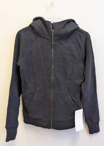 lot 83CH image: Lululemon Scuba Hoodie IV Black - Size 4 - New With Tags