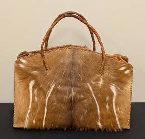 lot 86MP image: Vintage Cowhide Tote Bag
