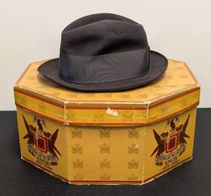 lot 101JT image: LIEMANDTS Minneapolis Fedora Hat - Mens Vintage Size 7 in Knox New York Box