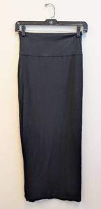 lot 108SC image: Eileen Fisher Stretch Knit Skirt - Black, Size M