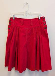 lot 114MP image: Oilily Red Cotton Skirt - Size 36 (Medium)
