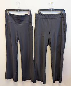 lot 122SC image: Athleta Salutation Stash Flare Pant - Black - Assorted Sizes (L, 10)