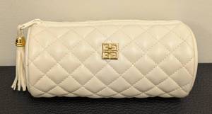 lot 182MP image: Givenchy Paris Leather Cosmetic Case - Quilted White