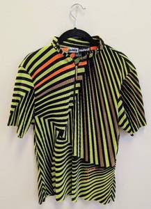 lot 208CH image: Jamie Sadock Womens Shirt - Size M - Neon Geometric Stripe Top