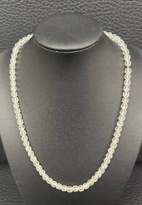 lot 79DZ image: DZ - Beaded Necklace - Clear Faceted Beads