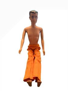 lot 10 image: Mattel Vintage 1960s Ken Doll - Orange Satin Pants - Made in USA