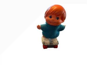 lot 35 image: Small Shots Doll on Roller Skate - Teal Knit Sweater, Orange Hair