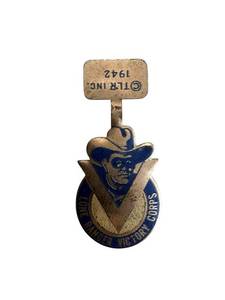 lot 65 image: Lone Ranger Corps Medal & Crest Pin Set - Two-Piece
