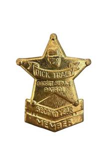 lot 78 image: Dick Tracy Police Patrol Badge - Second Year Member