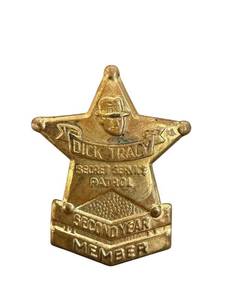 lot 79 image: Dick Tracy Secret Service Patrol Star Badge - Second Year Member