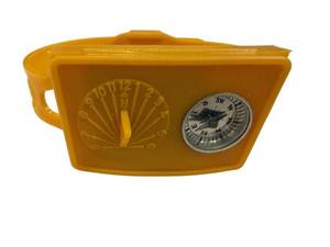 lot 99 image: Buster Brown Moon Mission Watch - Yellow Plastic Strap