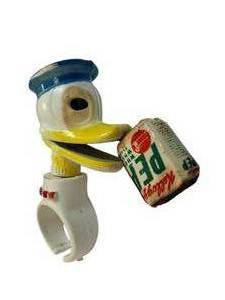 lot 105 image: Donald Duck pep ring - vintage Disney plastic novelty finger accessory with tag