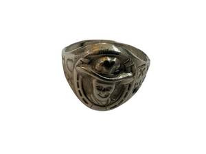 lot 121 image: Hopalong Cassidy Signet Ring - Vintage Silver-Tone Cowboy Character Jewelry