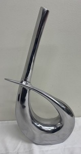 lot 54CP image: Abstract Metal Vase Sculpture