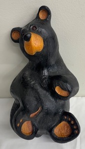 lot 62PC image: Big Sky Carvers Bearfoots Carved Black Bear Figurine