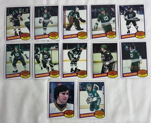 lot 78BL image: BL - Hartford Whalers Vintage Hockey Cards - Lot of 12