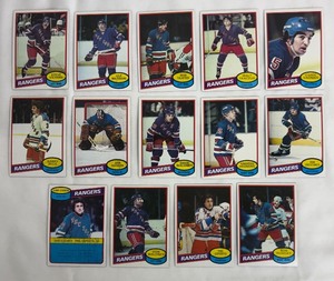 lot 88BL image: Team Leaders 1979-80 Rangers Trading Cards