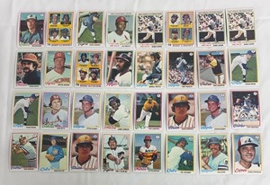 lot 114BL image: Vintage Baseball Cards Lot - Rookies & Stars