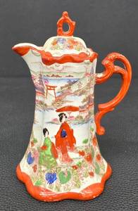 lot 7MP image: Vintage Geisha Girl Japanese Hand-Painted Porcelain Chocolate Pot