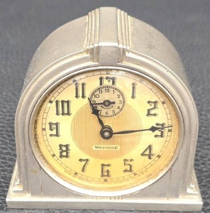 lot 13MP image: Vintage Westclox La Salle Dura Case Clock  Vintage Art Deco Westclox Case Clock