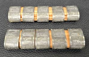 lot 152MP image: Vintage Scandinavian Pewter Napkin Rings (Lot of 10)
