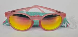 lot 254CH image: Goodr Punk Sunglasses - Pink Frame, Yellow Mirror Lenses